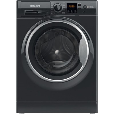 Hotpoint NSWM845CBSUKN 8kg Washing Machine with 1400 rpm - Black - B Rated 