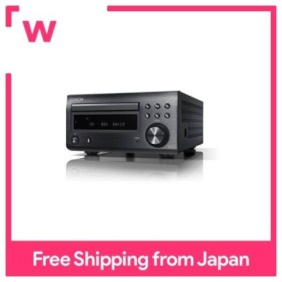 Denon宽FM AM/FM收音机调谐器高品质声音离散放大器配备蓝牙兼容CD接收器黑色RCD-M41K